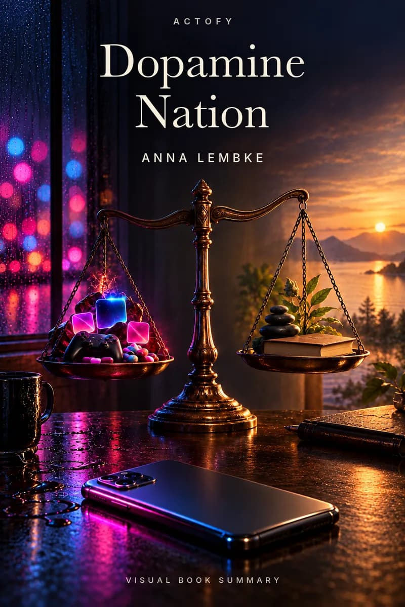 Illustrated poster for Dopamine Nation
