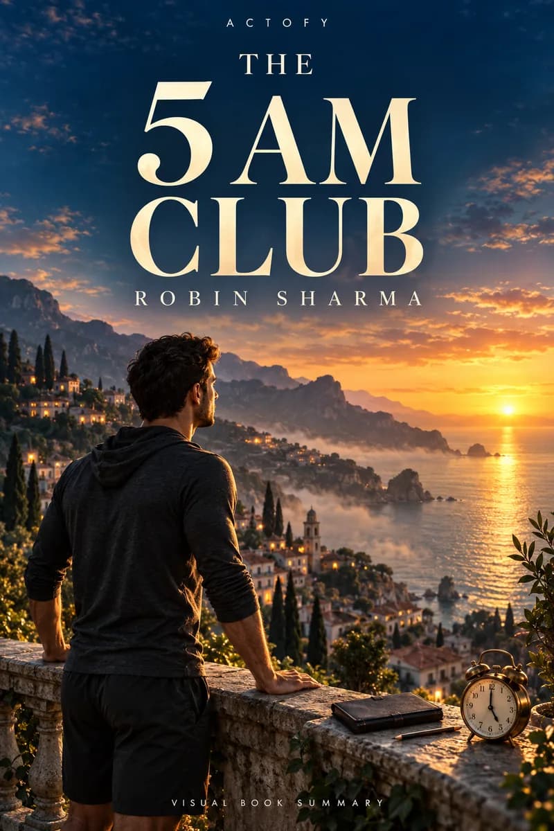 Illustrated poster for The 5 AM Club